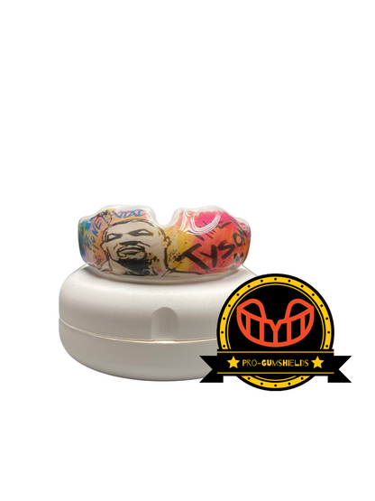 Gumshield with picture / design wrapped around.