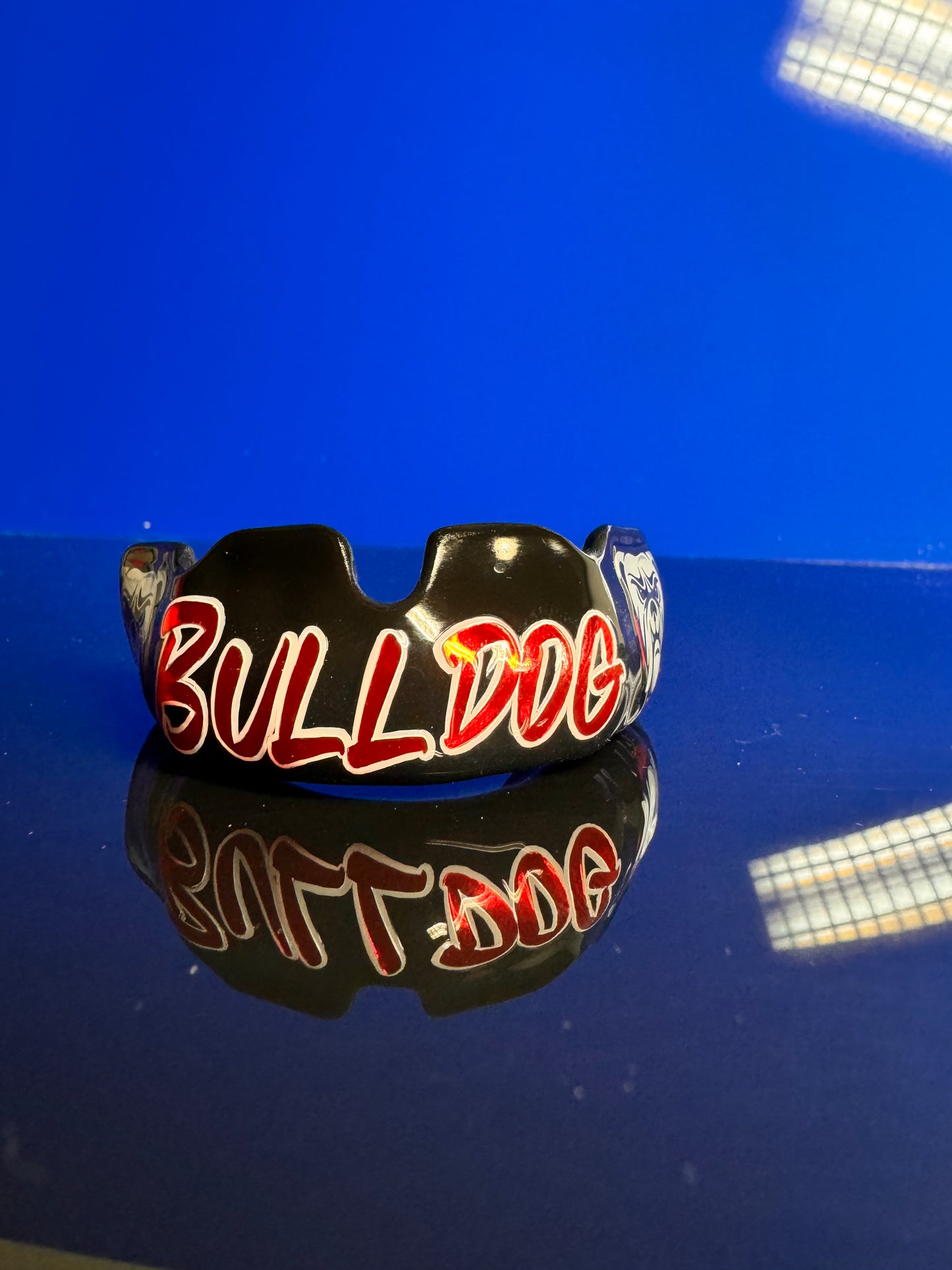 Gumshield with small grapthics.